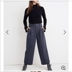 NWT Madewell pleated wide leg pants